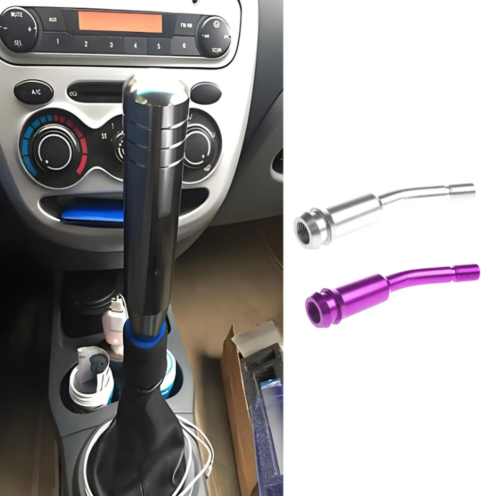 

Car Gear Lever Extension T4 Extension Rod Easy Carrying Adjustable Modification for Automobile Truck Parts