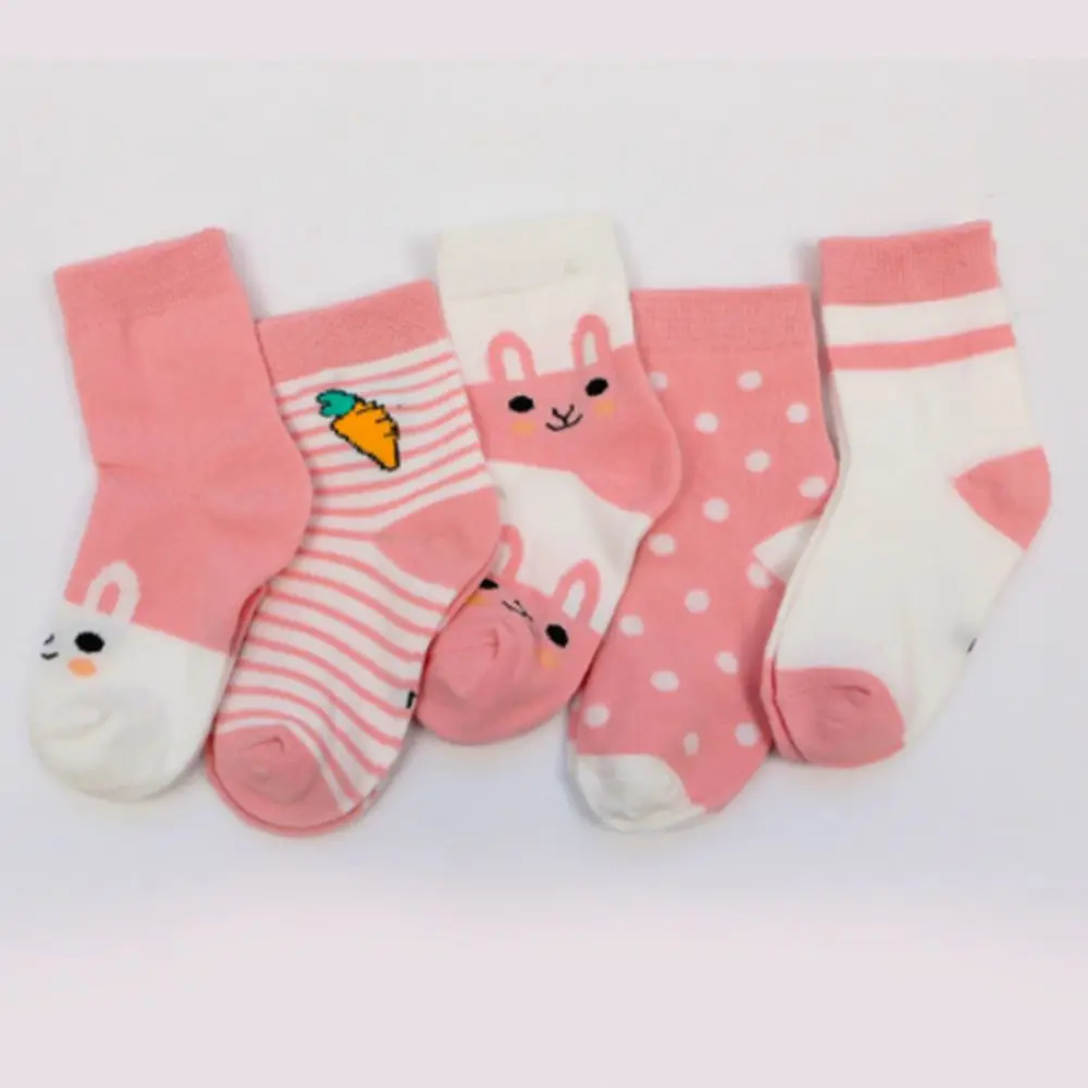 Spring and summer newborn baby socks boys and girls baby cute short boat socks 0-6 months 1-3-6 years old