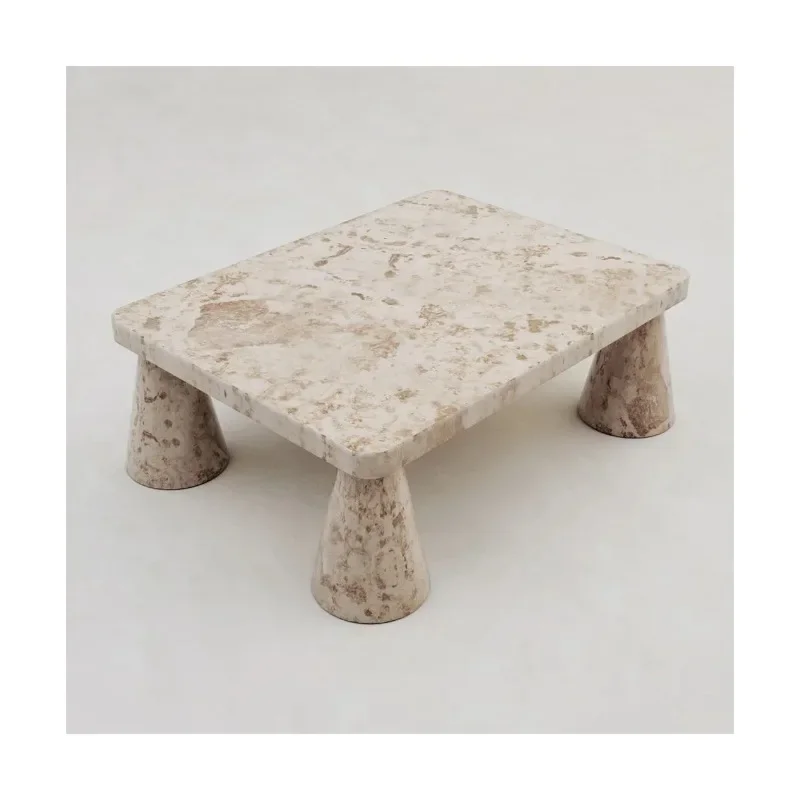 

Современная мебель для гостиной: прямоугольный кофейный стол из натурального мрамора