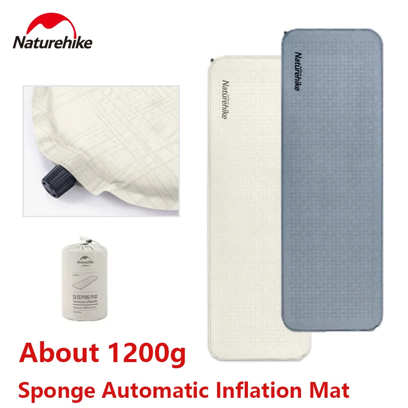 

Naturehike Automatic Inflatable Mattress Outdoor Portable Camping Tent Moisture-Proof Soft Sponge Sleeping Pad Hiking Ultralight