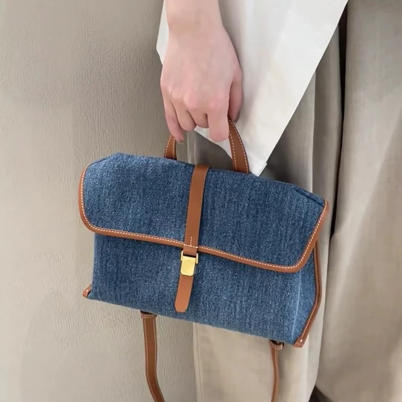 women's-2026-new-denim-canvas-bag-elegant-small-crossbody-commuter-mailbag-tannery-leather-diagonal-bag-korean-style-pure-color