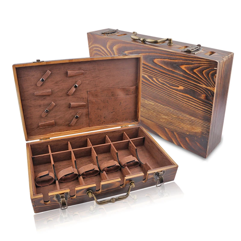 صالون الشعر تصفيف الشعر تصفيف الشعر صندوق الأدوات تصفيف الشعر صندوق تخزين مقص الكهربائية دفع مقص النفط رئيس كلمة المرور حقيبة يد #6