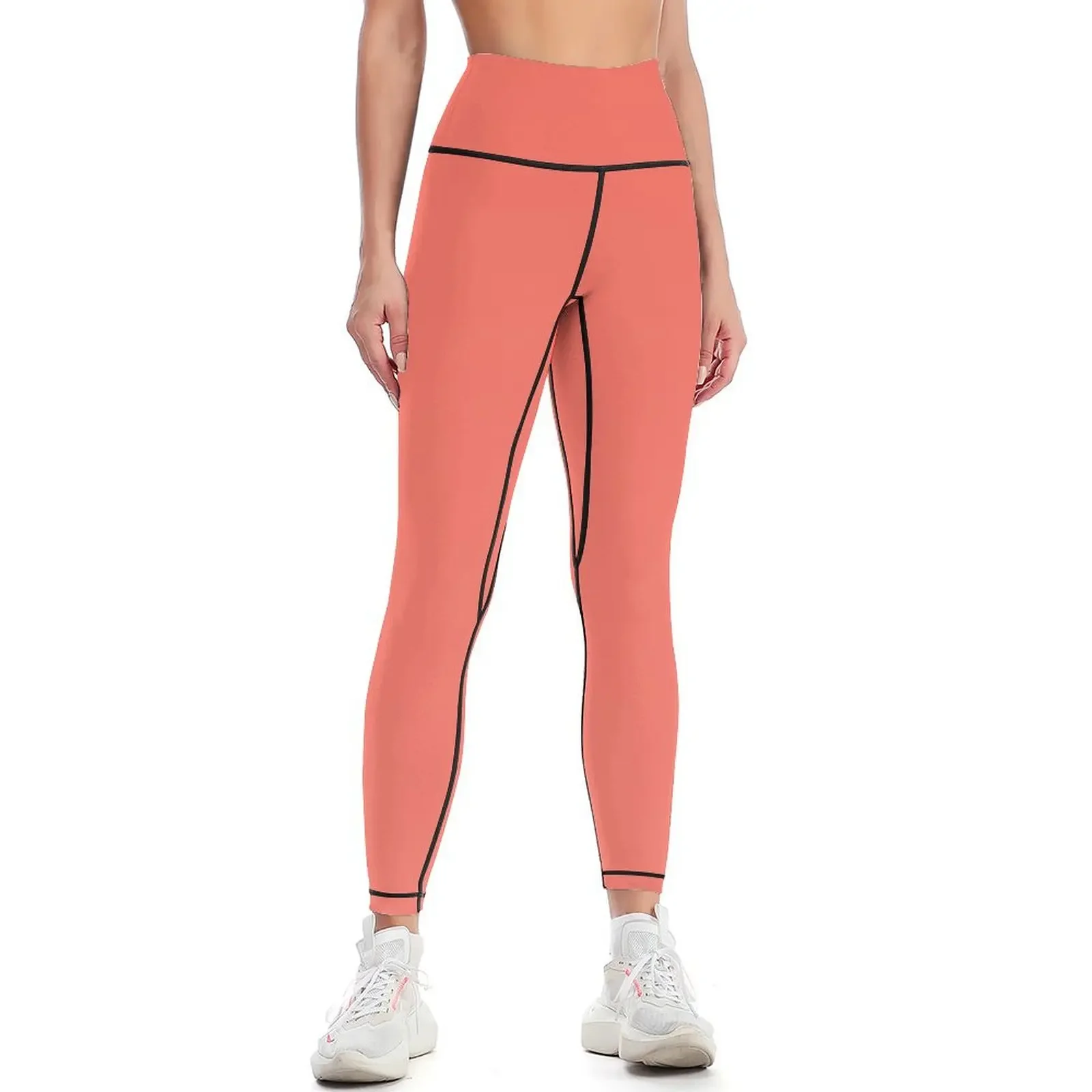 

PANTONE COLOR OF THE YEAR 2019 - PLAIN SOLID LIVING CORAL -100 CORAL AND PINK SHADES ON OZCUSHIONS ON ALL PRODUCTS Leggings