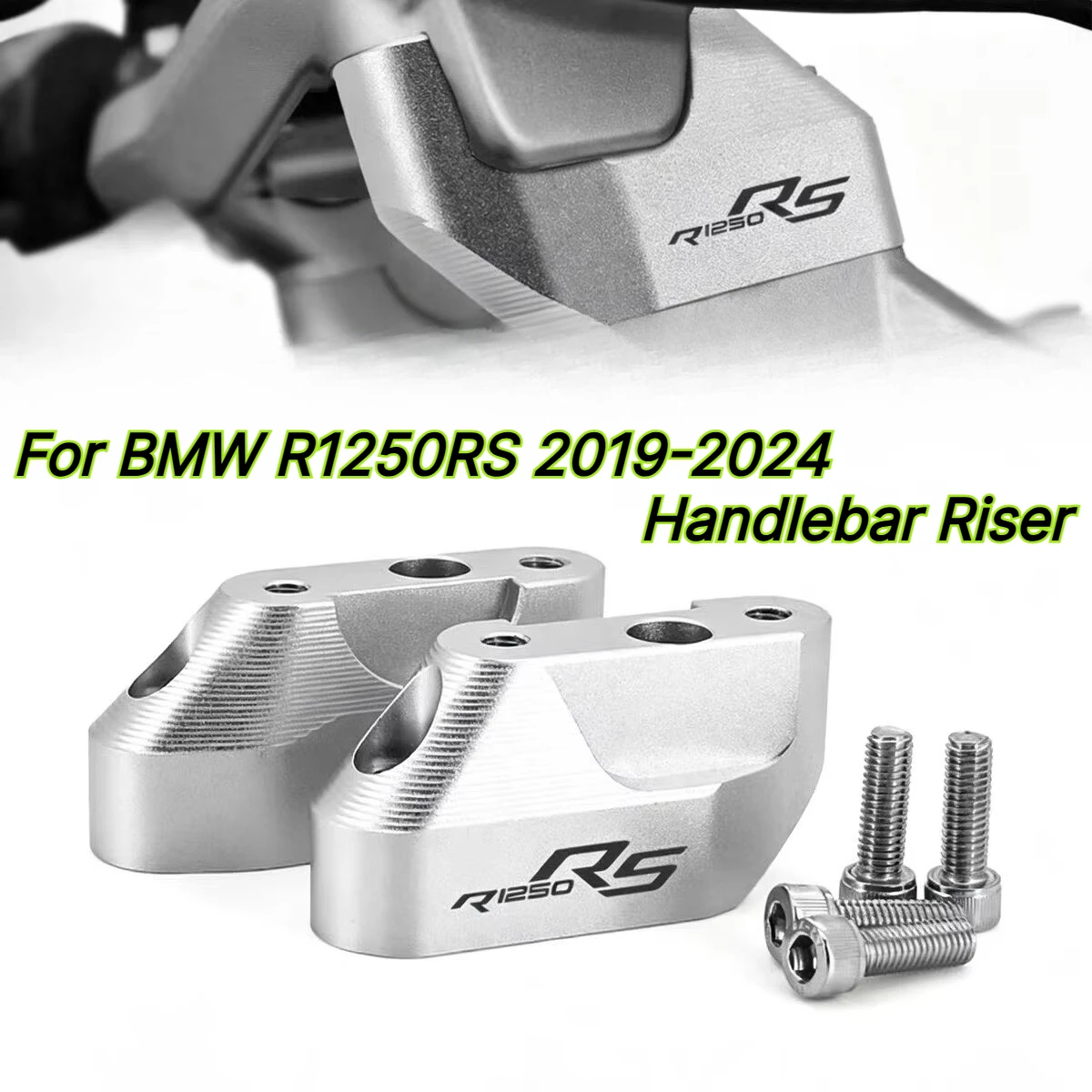 Image of Für BMW R1250RS 2019 2020 2021 2022 2023 2024 CNC Aluminium Motorrad Lenkererhöhung Klemme Motorradzubehör