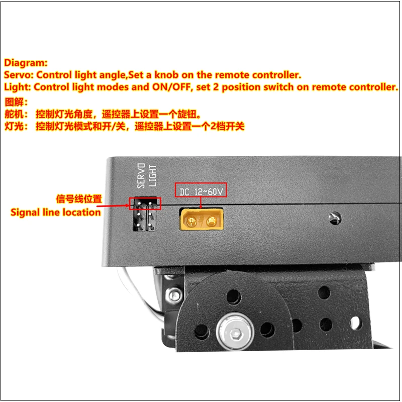 XAERO 12000LM LED Flood Light 6S 12S 14S 65W Drone Searchlight for Industrial Emergency Rescue