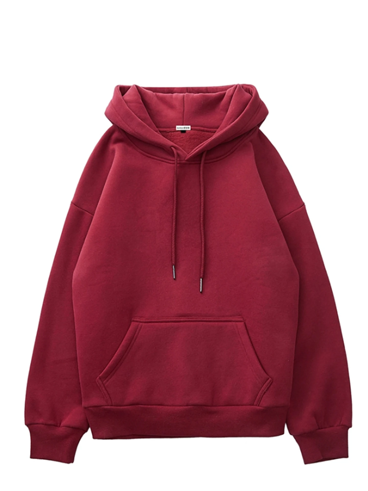 

Модная женская толстовка оверсайз с капюшоном, длинными рукавами, зимняя, цветная, в корейском стиле, омолаживающая верхняя одежда