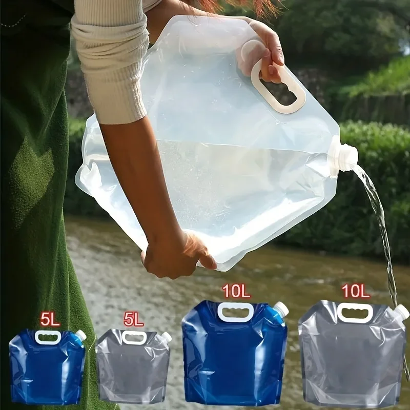 5L/10L Collapsible Water Container Water Storage Jug Bag for Outdoor Camping Hiking Emergency Survival