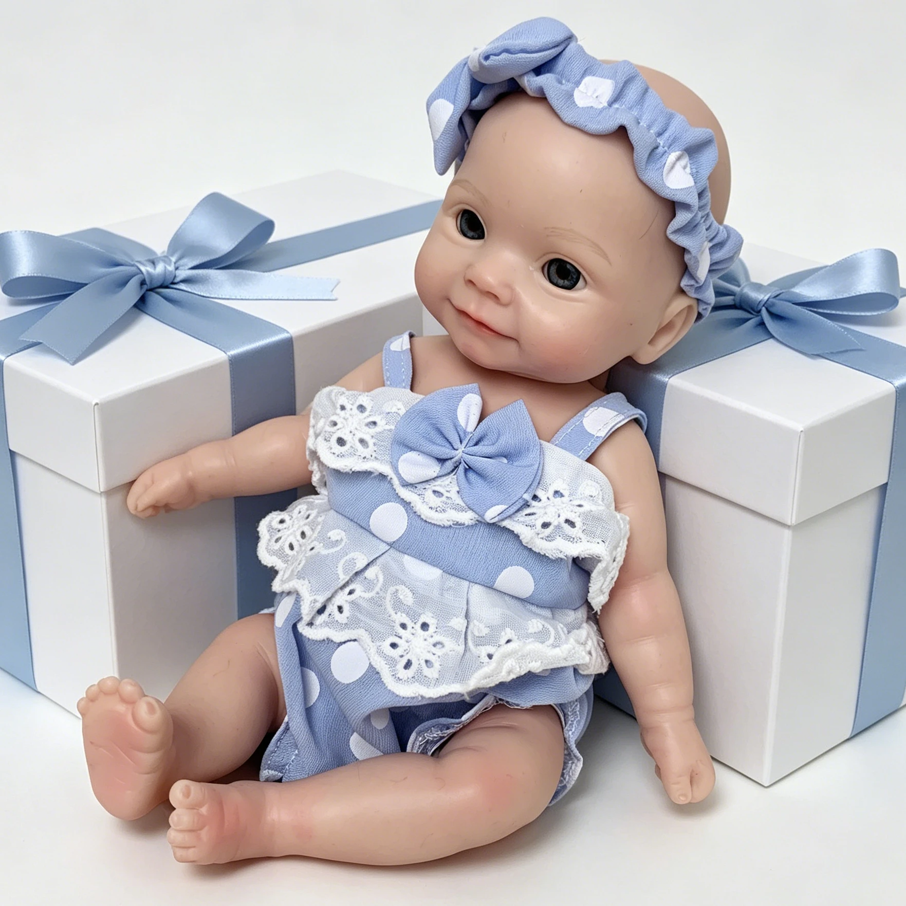 

Полнотелая силиконовая кукла-реборн девочка Мэдди, 10 дюймов, реалистичная мини-кукла-новорожденный, мягкая на ощупь, моющаяся, реалистичная игрушка