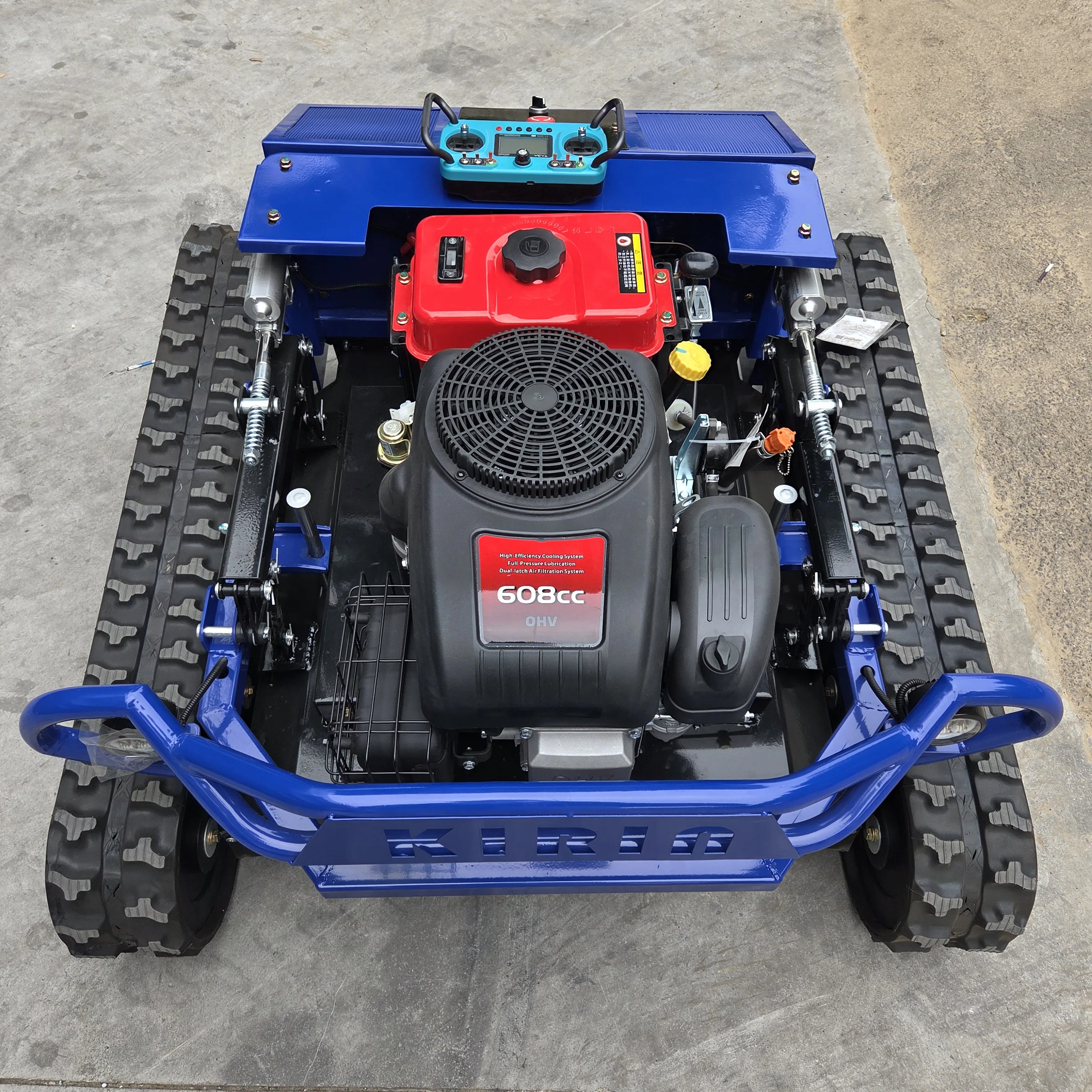 Electric Self-Propelled 4-Stroke Lawn Mower with Remote Professional DIY Cordless Rotary Grass Cutter Crawler Mower