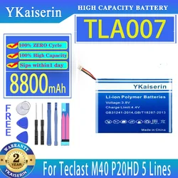 YKaiserin 8800mAh Replacement Laptop Battery TLA007 For Teclast M40 P20HD 5 Lines Batteries