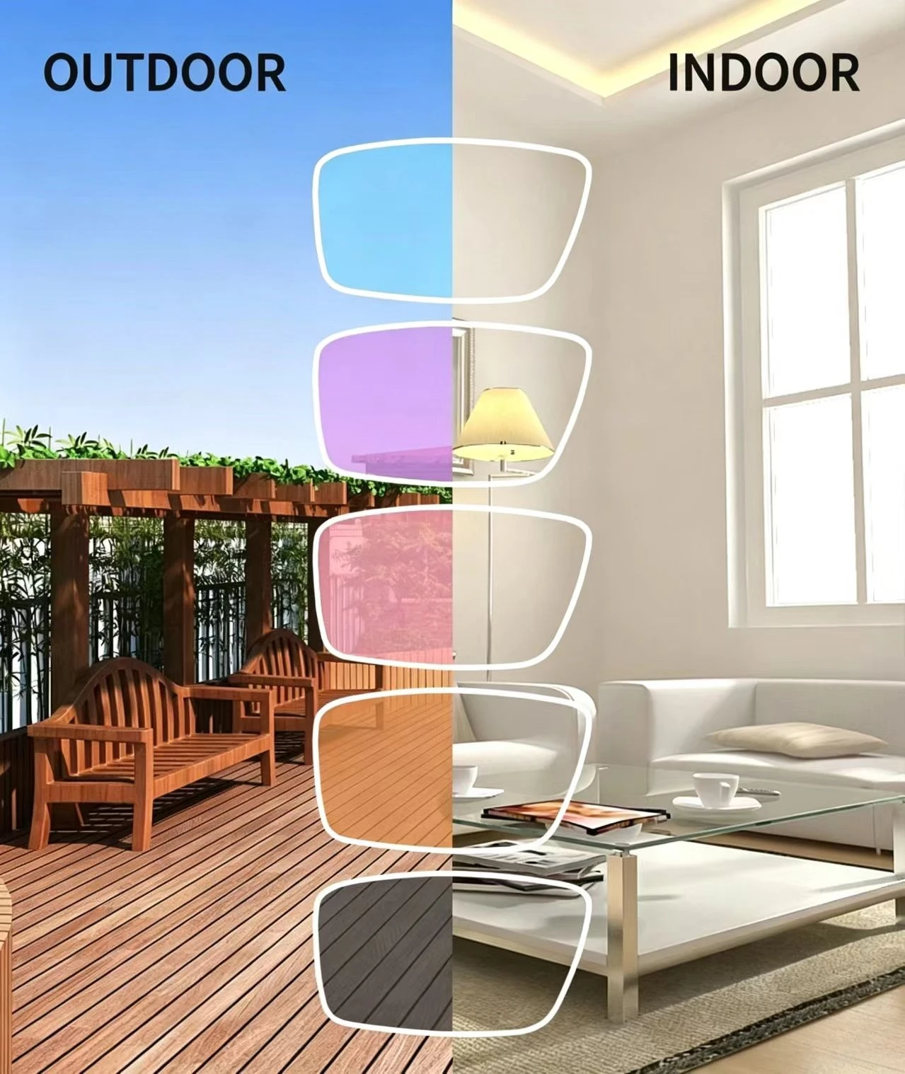 ASKON 1.56--1.74 Photochromic Progressive Multifocal Free-form Lenses HMC Coating Anti-ultraviolet Anti-scratch Aspheric Lenses