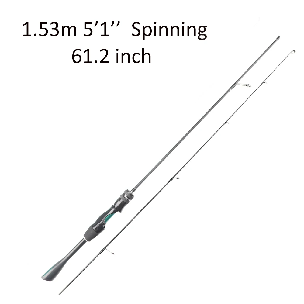 FISHINGFANS ORCA ULTRALIGHT UL SOLID TIP TAPERED HANDLE TROUT LAKE RIVER SPINNING CASTING FISHING ROD image 3