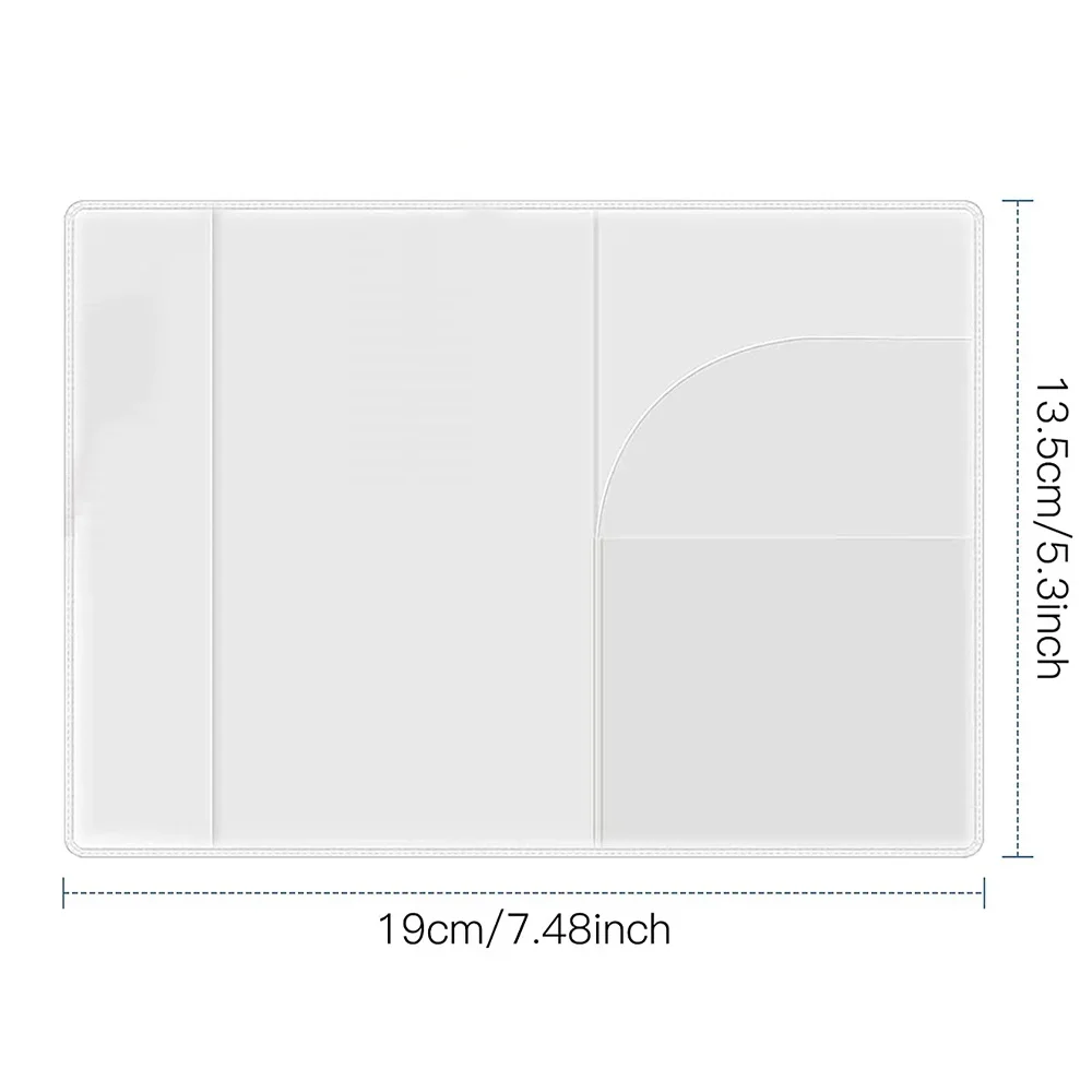 Sacchetti di copertura per porta passaporto trasparenti in PVC impermeabile ID passaporto custodia protettiva per carta di credito aziendale borse protettive serie di lettere bianche