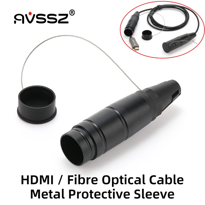 

20 PCS CPRI Outdoor Armored HDMI Optical Cable Metal Protective Cover Shell 2 / 4Core PDLC/ST/FC/SC Optic Fiber Cable Sleeve