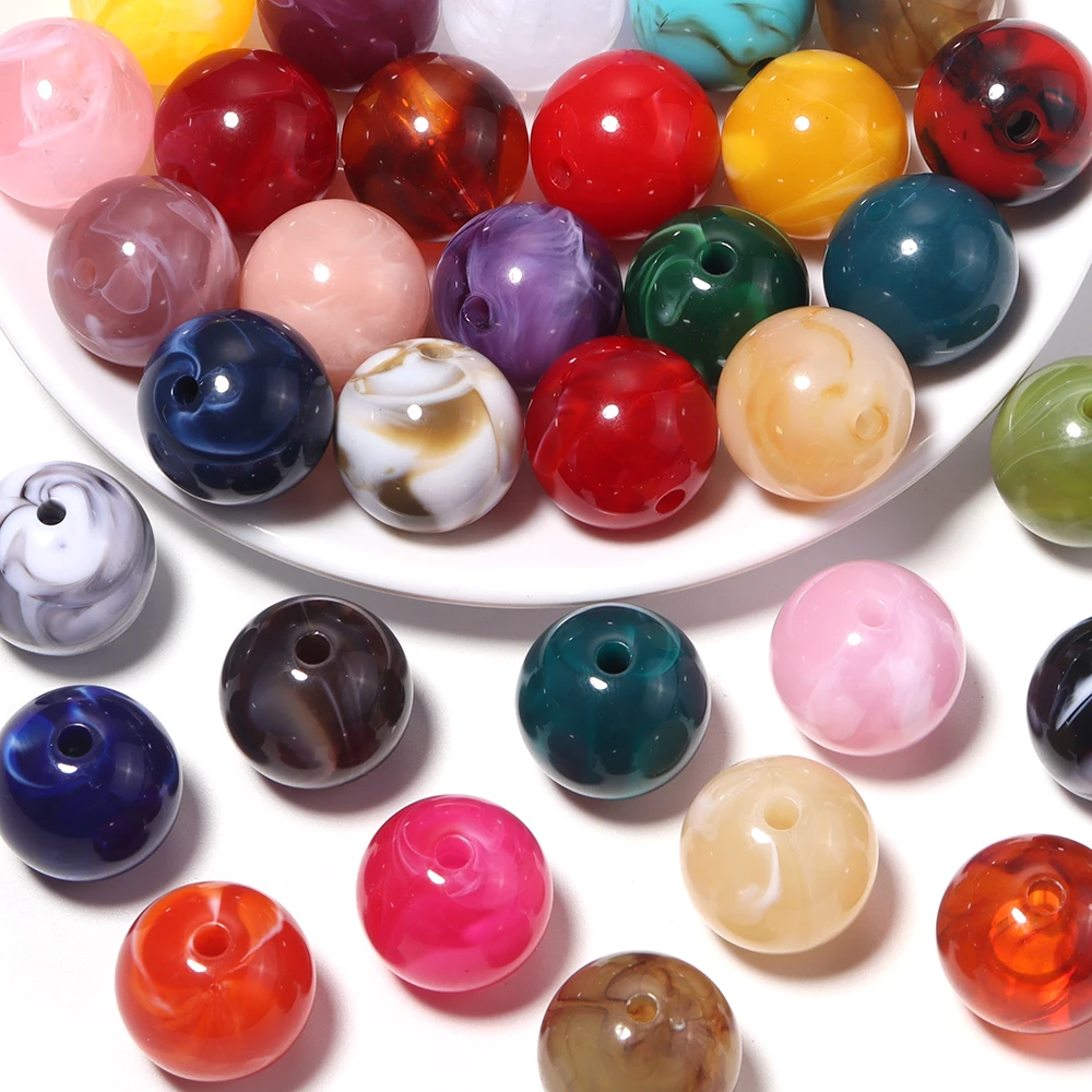 Jewelry Making Stones - 10 peças de contas redondas de
