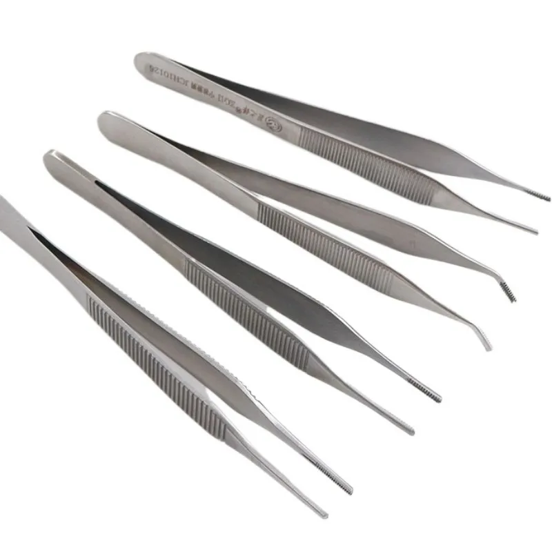 Premium Stainless Steel Dressing & Tissue Forceps for Nose Surgical Use Micro Adson Toothed Tissue Forceps