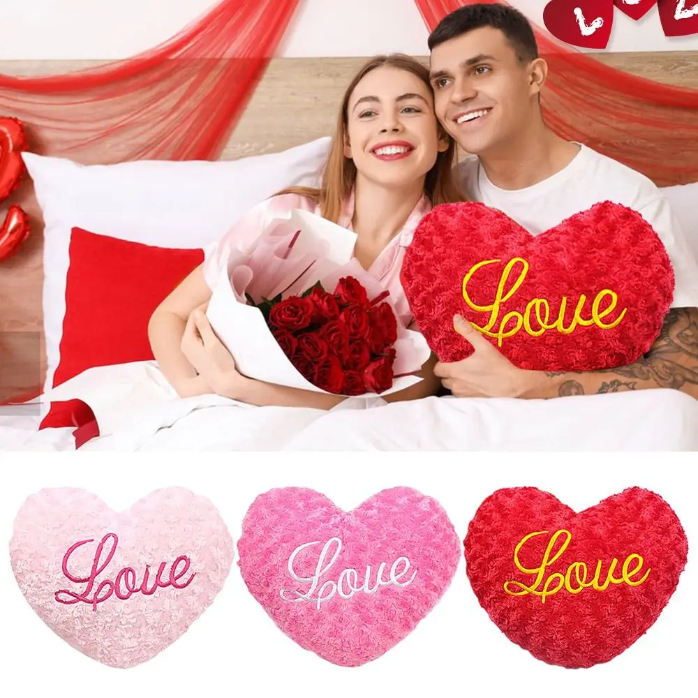Herz-Plüschtiere, weiches Kissen, Kawaii-Spielzeug, schönes Geschenk für Geburtstag, Zuhause, dekoratives Valentinstag, dekoratives weiches gefülltes Kissen