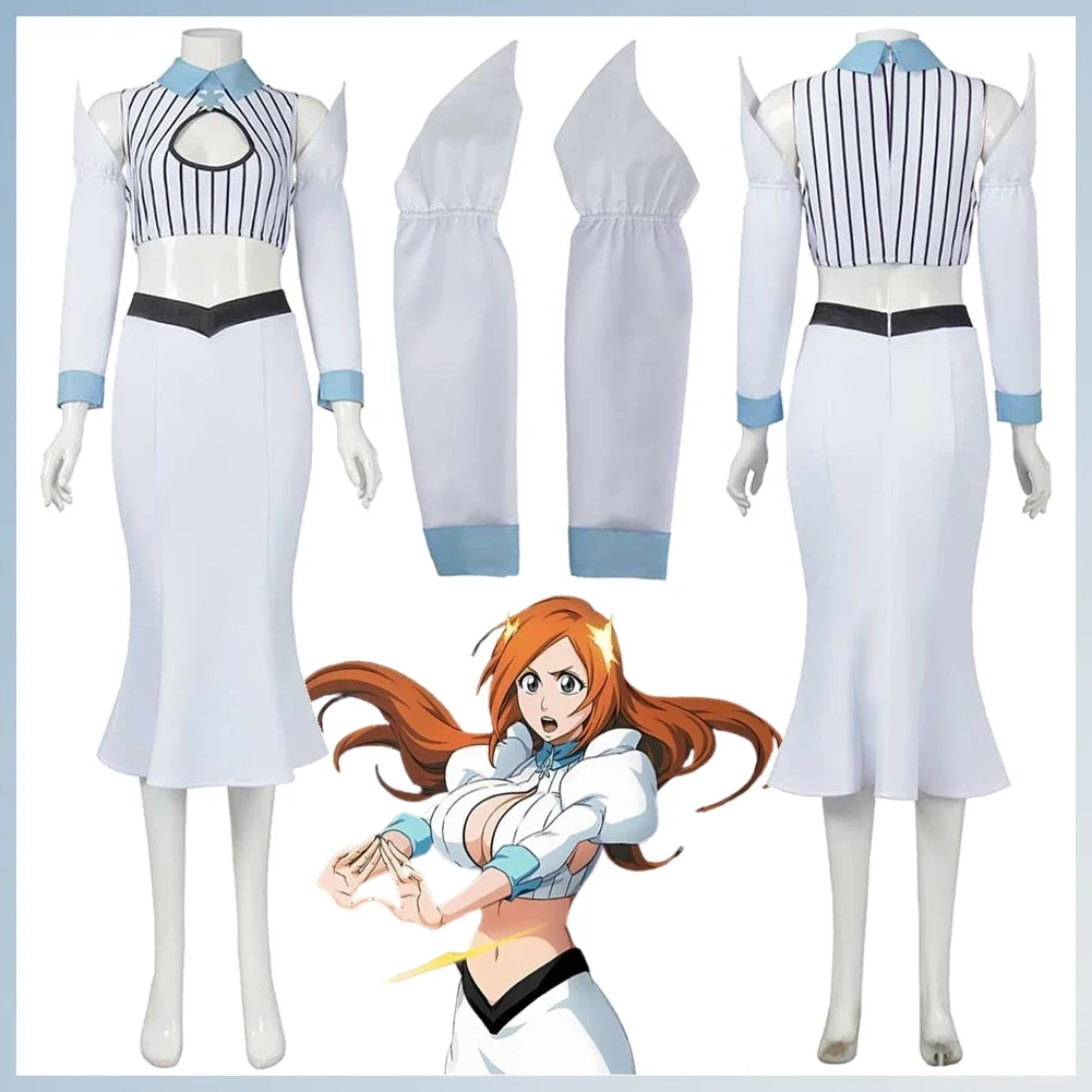 

Disguise Inoue Orihime Cosplay Clothing Anime Blieach Fantasia Costume Adult Women Roleplay Female Role Play Fancy Party Cloth