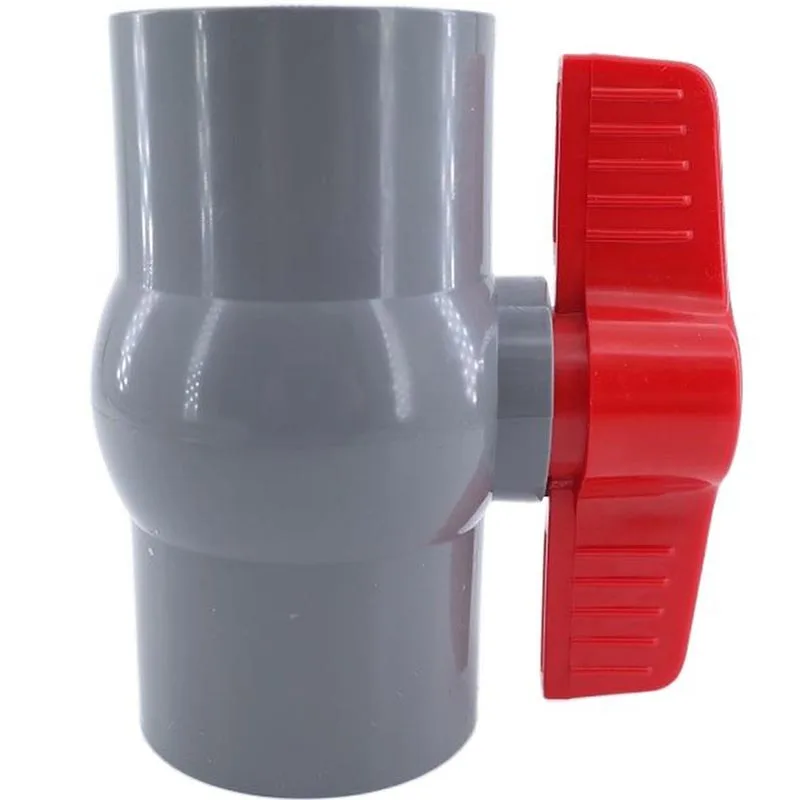 UPVC Straight mouth valve PVC Inner wire ball valve DN 100 mm One-piece simple Water pipe plastic socket Anti-aging light