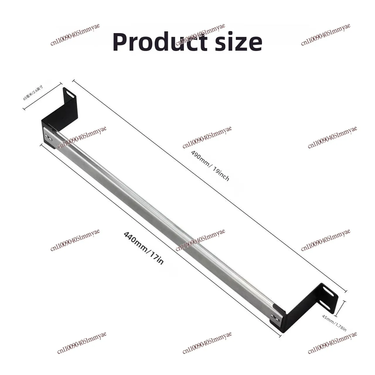 19 Inch Network Cabinet Bracket Industrial Grade Adjustable Rail Rack Switch Transceiver Power Supply Installation