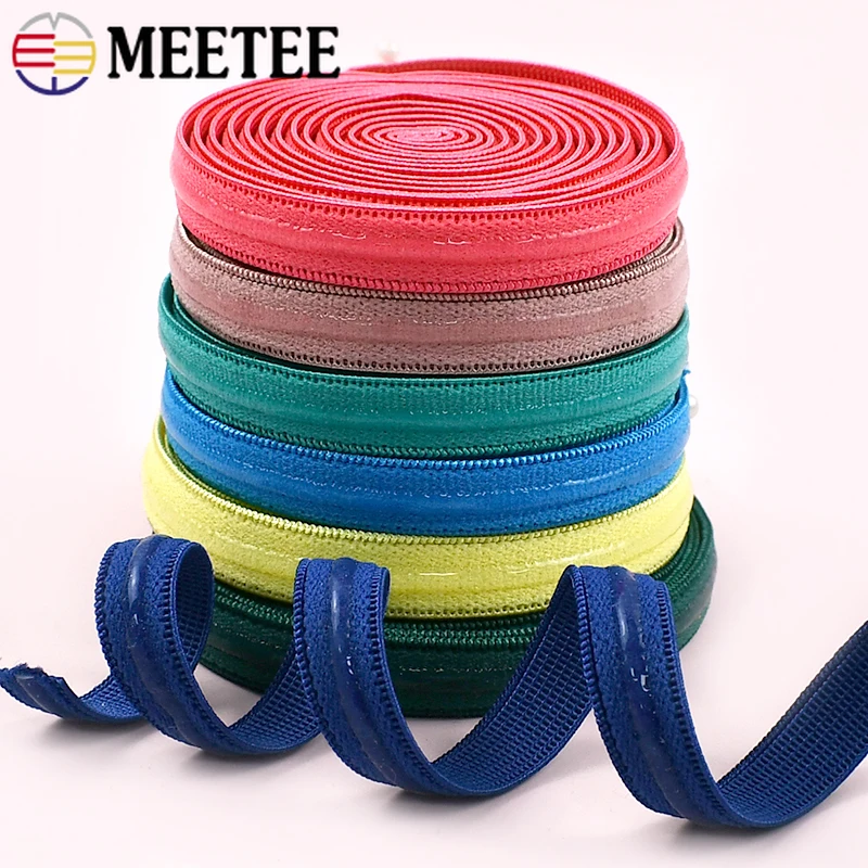 

5/10/20M 10mm Silicone Non-Slip Elastic Band for Bra Bikini Strap Underwear Stretch Tape Rubber Bands DIY Sewing Accessories