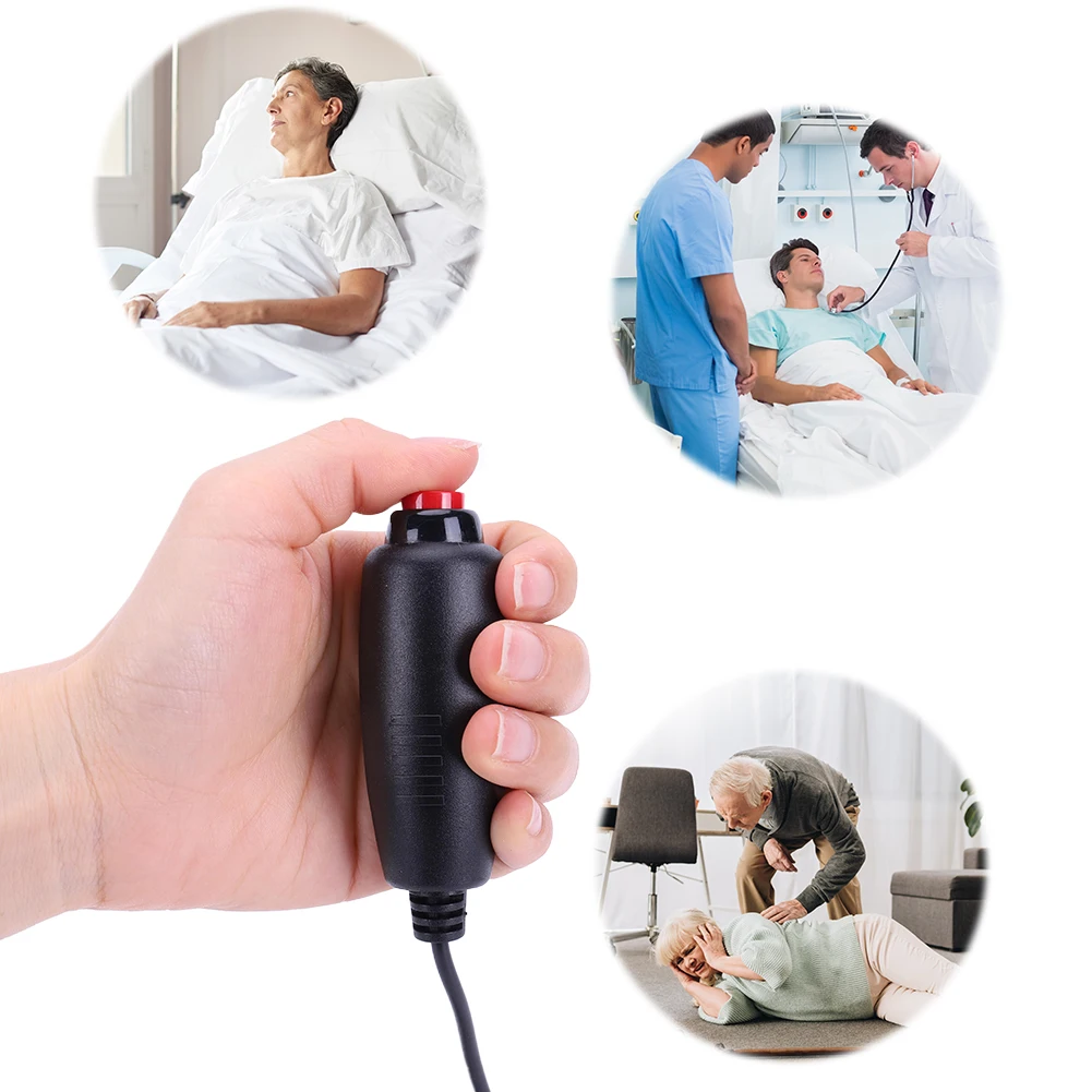 Nurse Station Call Cable Universal Nurse Call Button Switch Line Nurse Call Device Emergency Call Replacement Cable for Patients