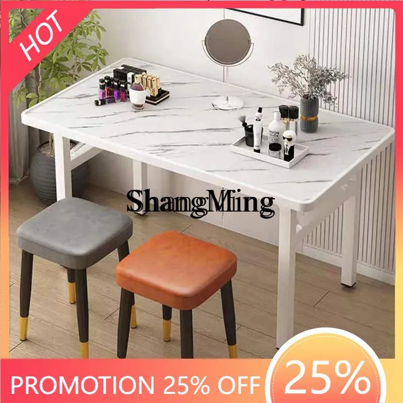 

FG good-looking simple folding table household bedroom computer table rental room writing desk staff office outdoor stall table