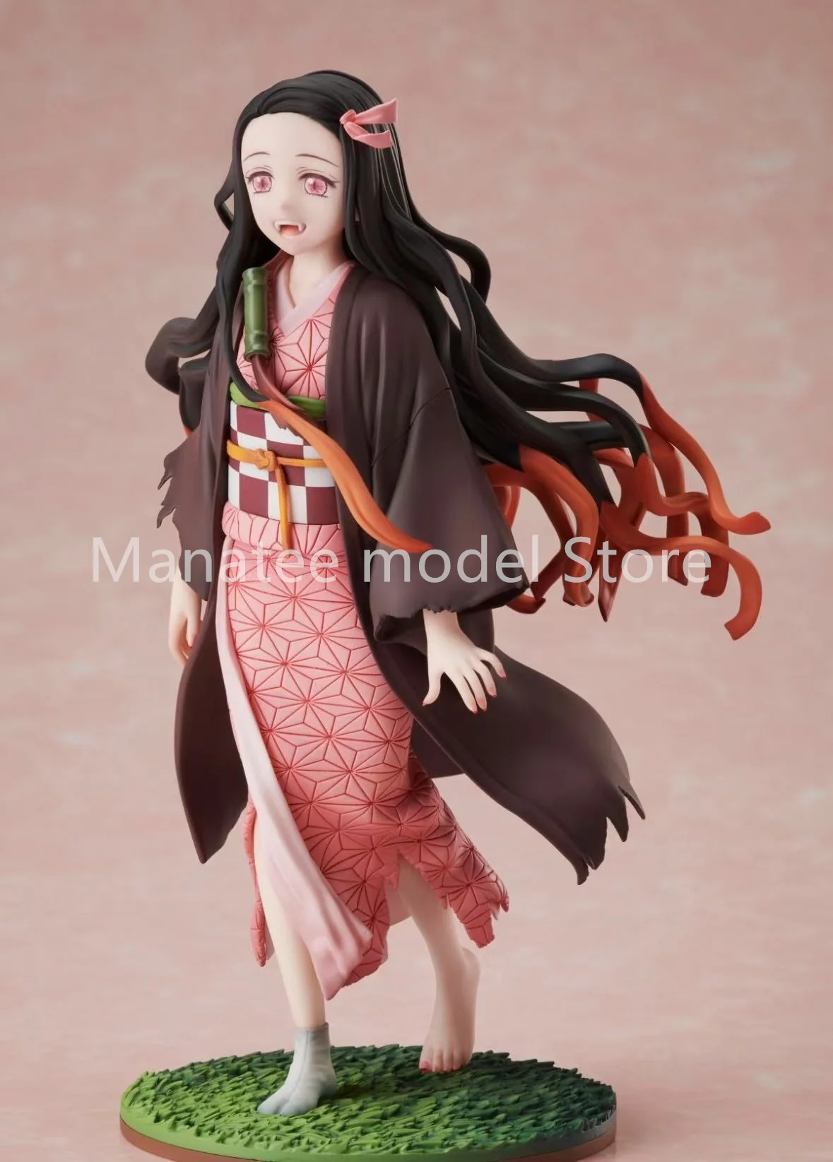 100% Original Nezuko Kamado PVC Action Figure อะนิเมะรุ่นของเล่นตุ๊กตาของขวัญ