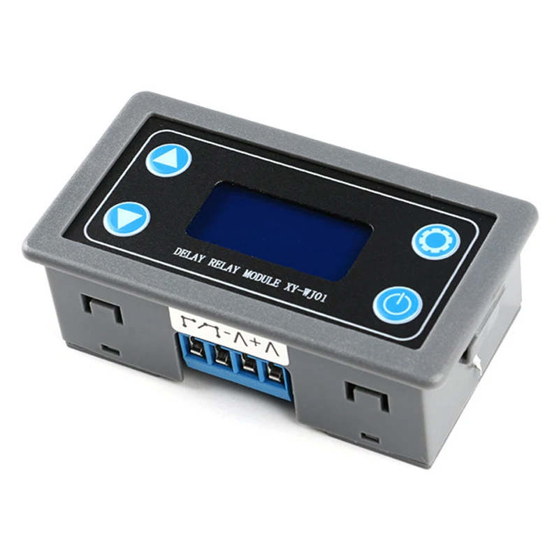 DC12V LED Digital Time Delay Relay Module Programmable Timer Relay Control Switch Timing Trigger Cycle with Case for Indoor