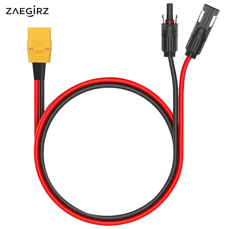 

2m 1m XT90 Female to Solar Extension Cable for Bluetti AC200/AC200L/AC200P/AC200Max SOLARPLAY Q2501 etc. Solar Generators.