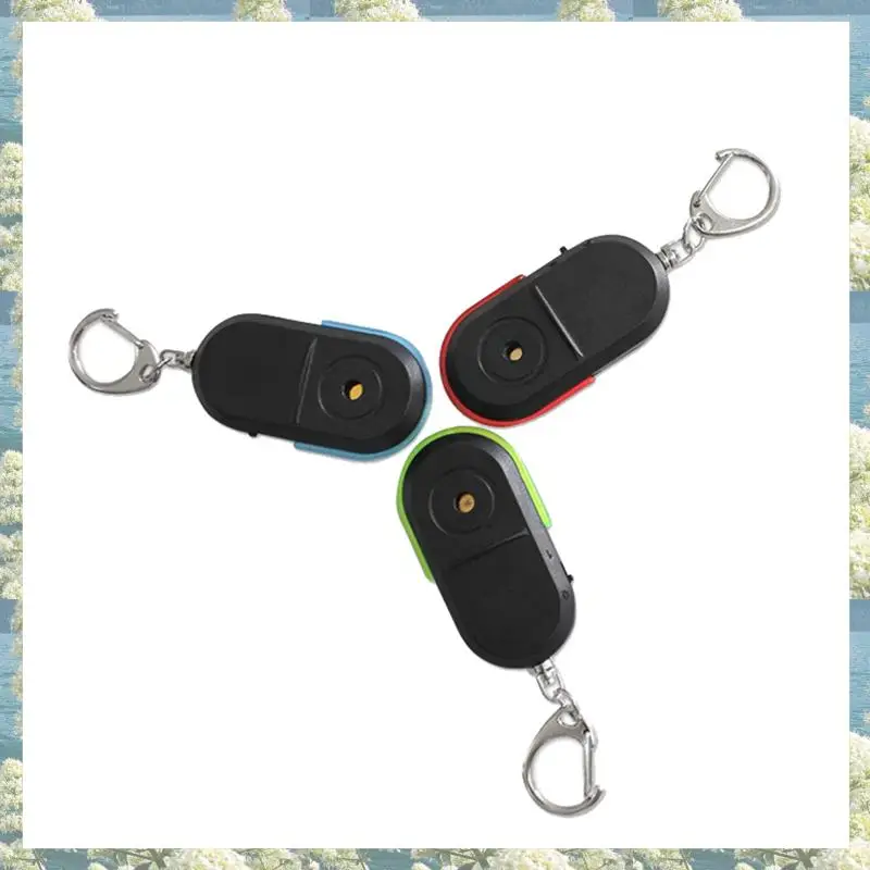 New-5X Anti-Lost Whistle Key Finder Wireless Alarm Smart Tag Key Locator Schlüsselbund Tracker Whistle Sound LED Licht Tracker