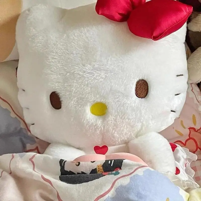 Miniso Sanrio Genuino Kitty Cat Doll Peluche Hello Kitty Cute Doll Room Decorazione Ornamento Regalo di compleanno per le amiche