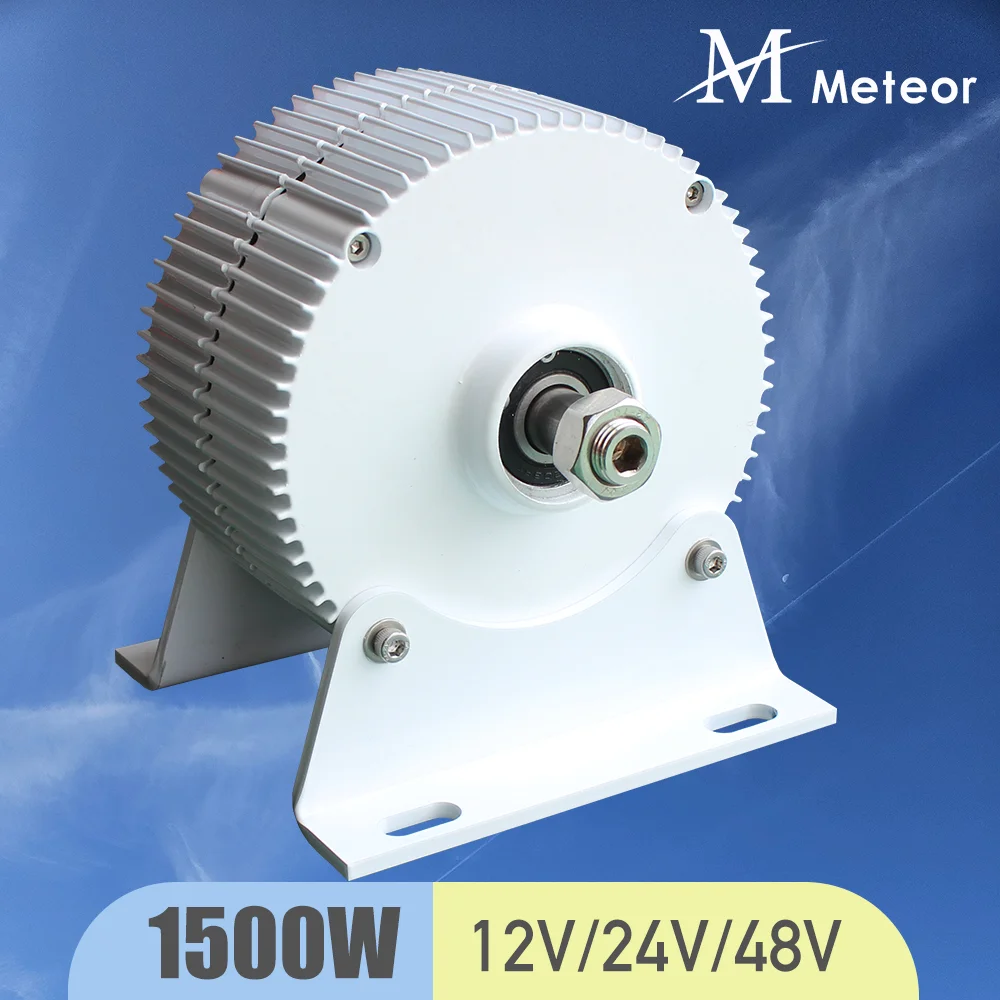 Gerador de Turbina Eólica com Ímã Permanente Turbina de Água Hidro Alternador Energia Livre Camping 1000w 1500w 12v 24v 48v Pmg