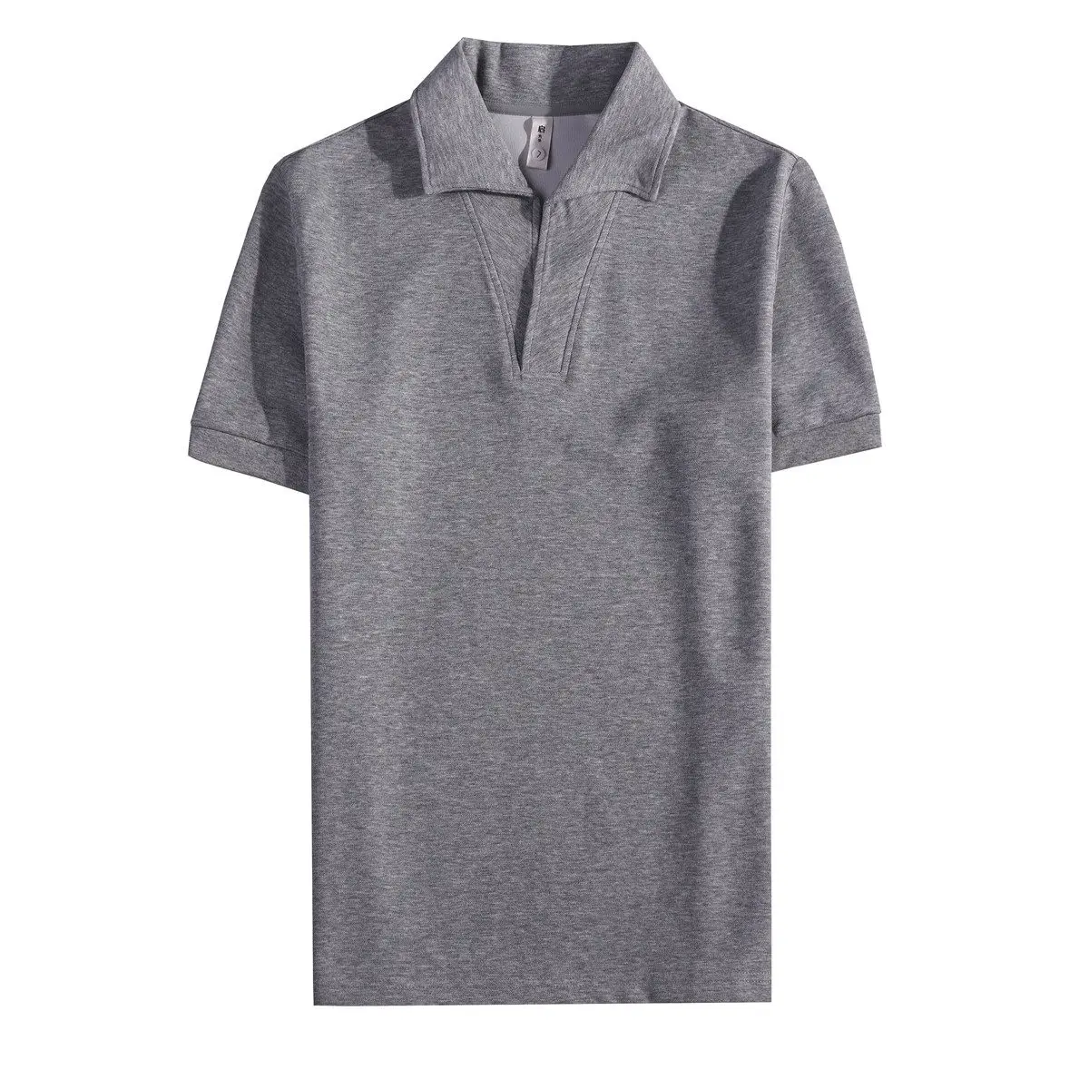2026 Men's Summer New Style Business Collar Polo Shirt Short Sleeve Knitted Lightweight Stretchable Versatile T-Shirt Top