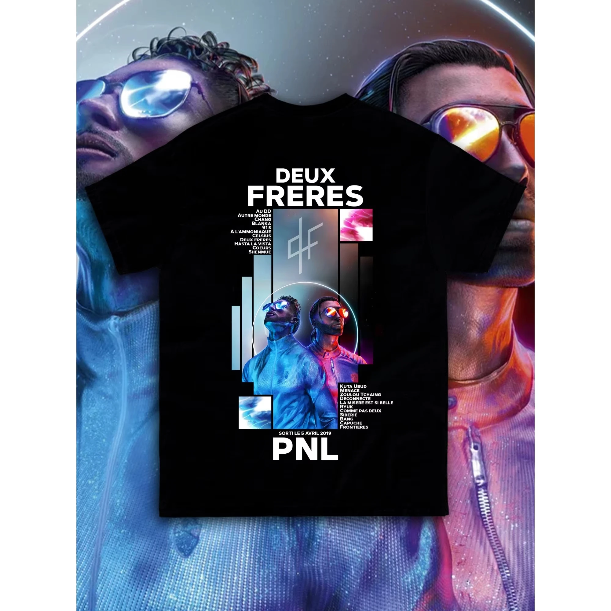 

Motorcycle T-Shirt Album French Rapper Graphic Print T-Shirt Men and Women Hip Hop Fashion Short Sleeve T-Shirt Streetwear
