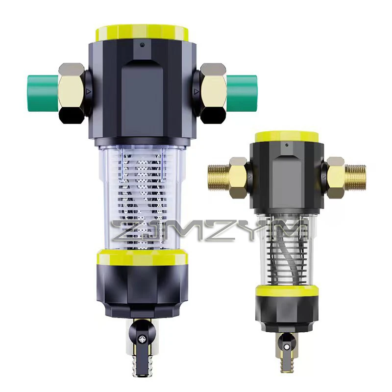Pre Filter Purifier Whole House Spin Down Sediment Water Filter Central Prefilter System Backwash Stainless Steel Mesh