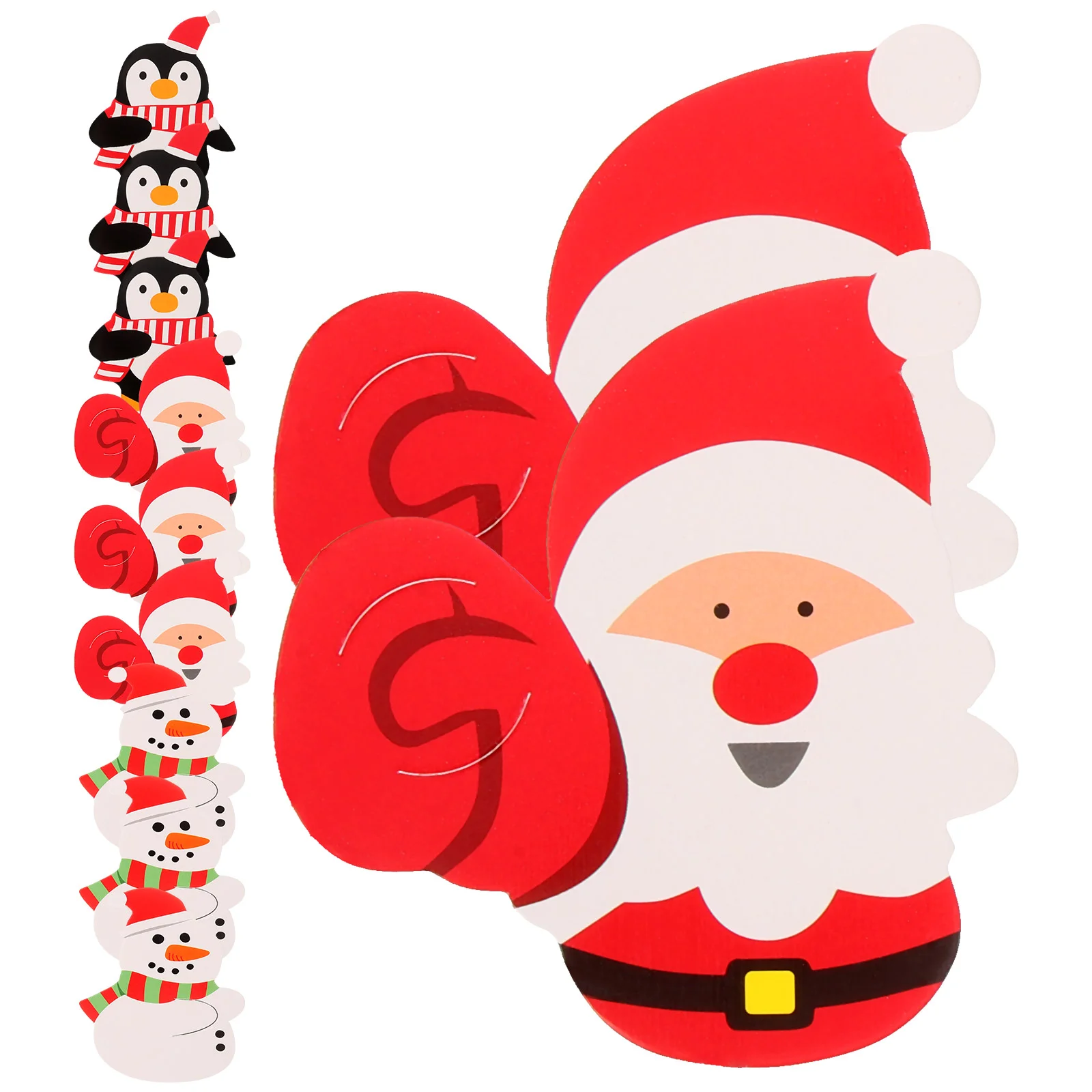 

150 Pcs Penguin Lollipop Paper Christmas Decoration Card Lollipops Candy Packaging Packing Cards