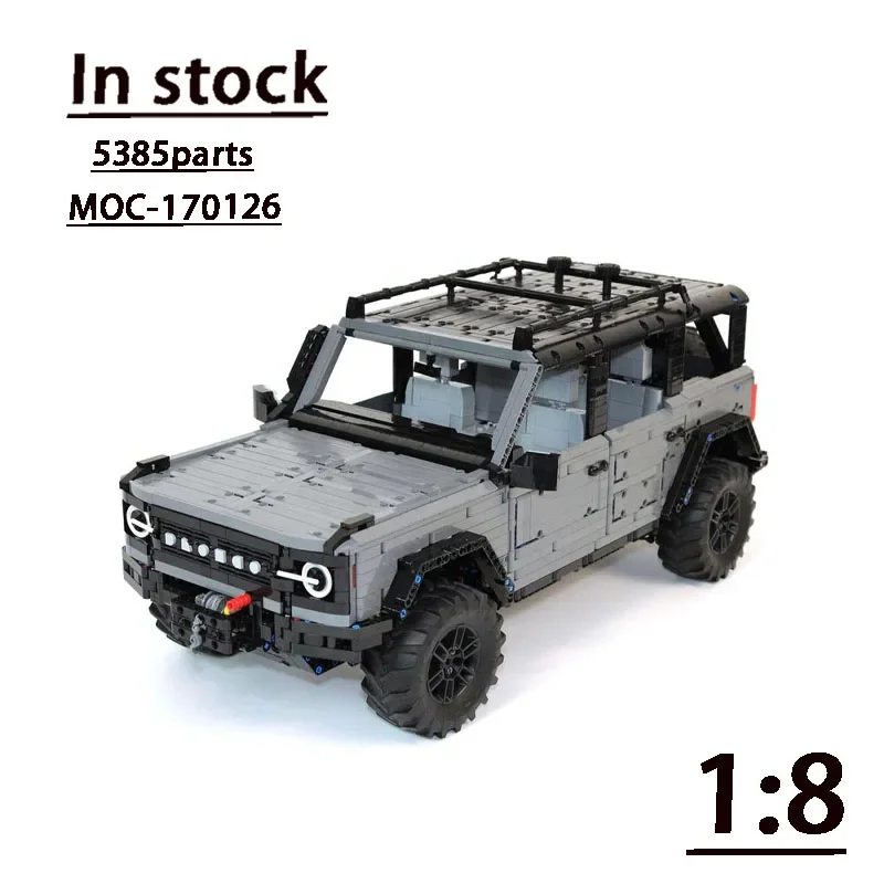 New MOC-170126 Roadster 1:8 Static Edition Assembly Splicing Building Block Model 5385 Parts MOC Creative Model Children's Toys