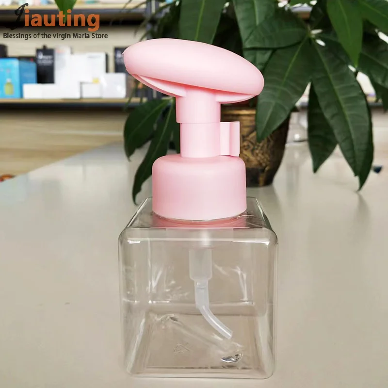 250 مللي مربع واضح زجاجة الصابون السائل مخفوق موس نقاط تعبئة الشامبو غسول هلام الاستحمام زجاجات مضخة لموزع الصابون
