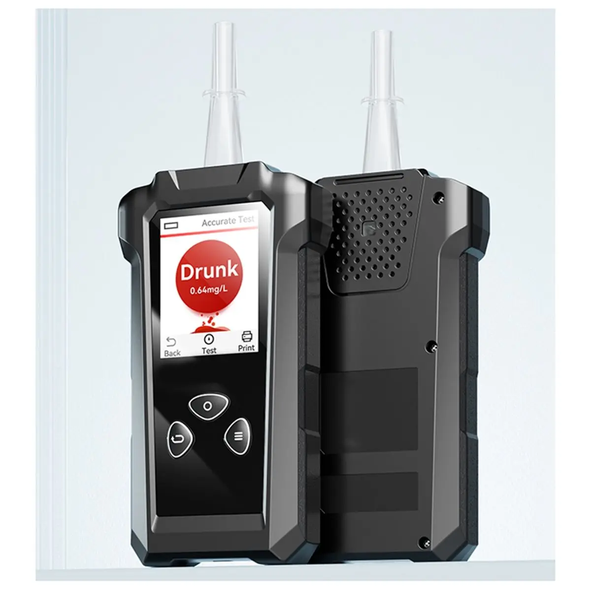 (A99Z] Alcohol Tester, Two Testing Methods (with and Without A Blowpipe) Breathalyzer, Rechargeable Lithium-Ion Battery, Type-C