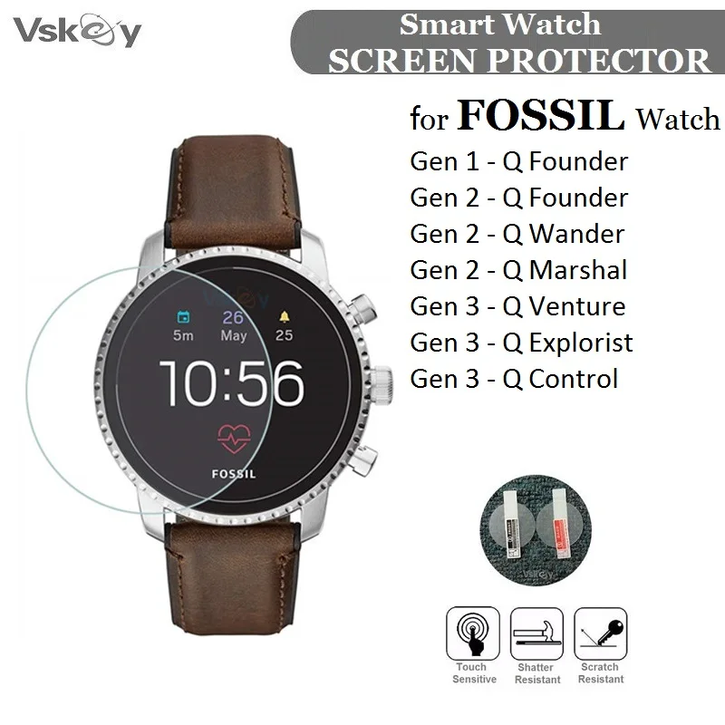 

Защитная пленка для смарт-часов Fossil Gen 3/2 Q Wander/Venture/Explorist /Marshal/Control/Founder, 5 шт.