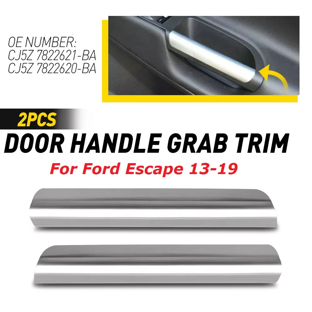 

Автомобильная левая и правая передняя боковая внутренняя ручка двери, хромированная накладка CJ5Z 7822621-BA CJ5Z 7822620-BA для Ford Escape 2013-2019