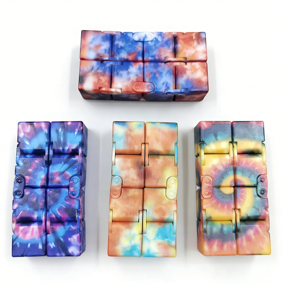 4pcs/set Infinity Cube Flip Adhd Toys Anxiety Toy Fingertips for Game Puzzle Antistress Magic Finger Fidget Autism Hand Gifts