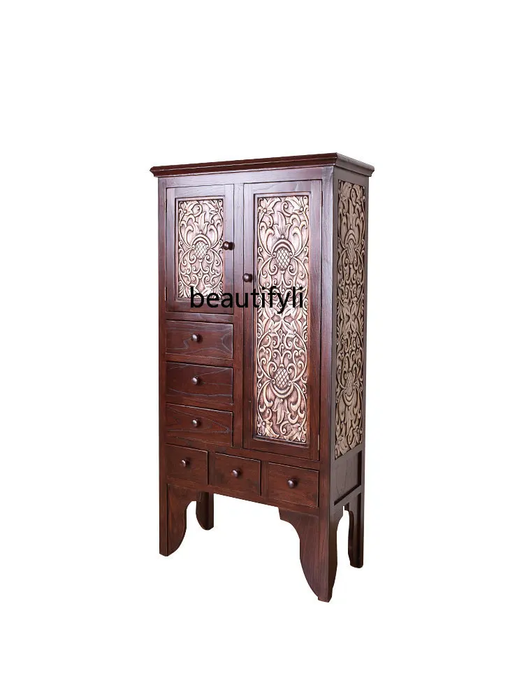 

Wardrobe Household Bedroom Economical Small Apartment Solid Wood Storage Simple Cabinet