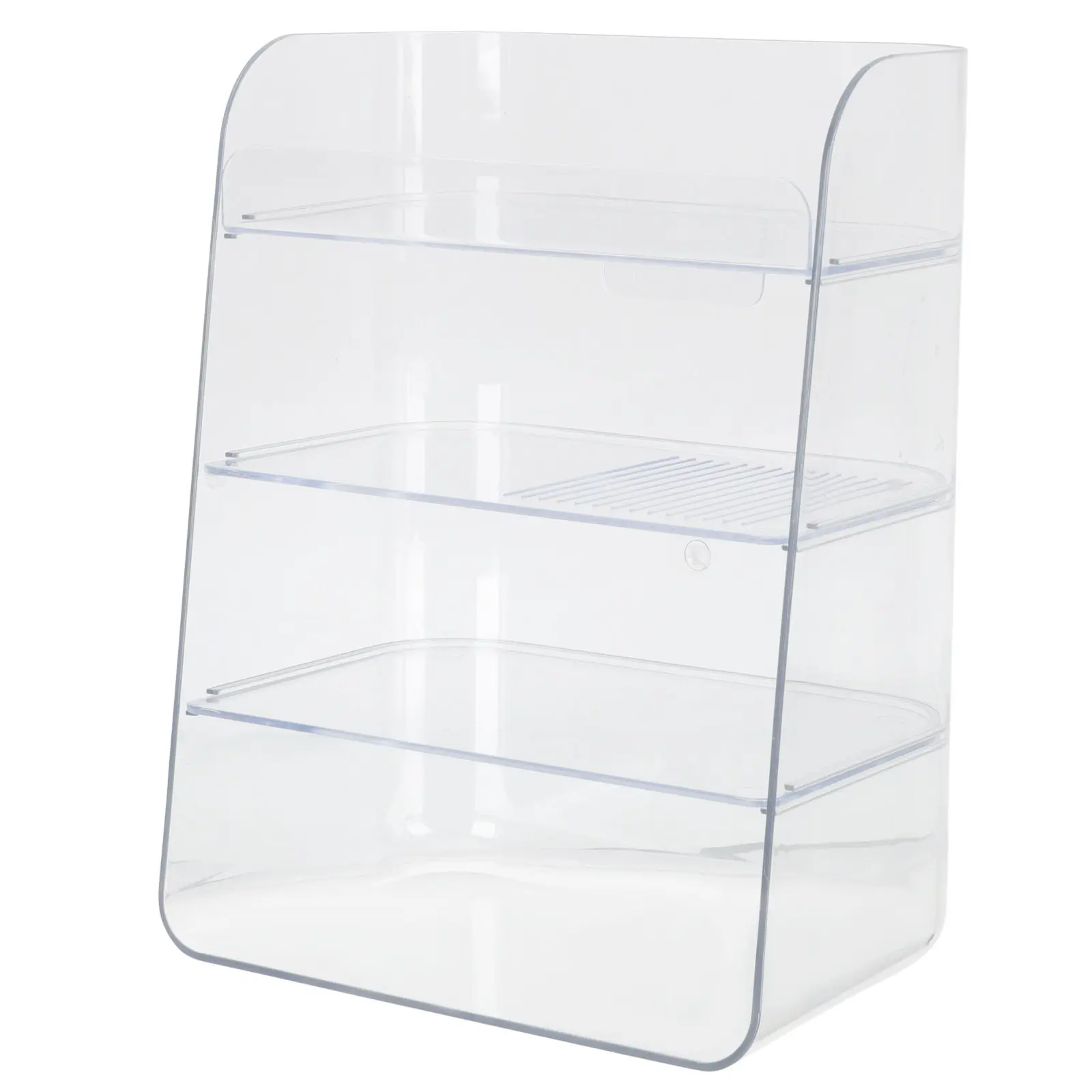 

Премиальный прозрачный органайзер для хранения косметики, подставка для туалетного столика, ванной комнаты, элегантный и стильный.