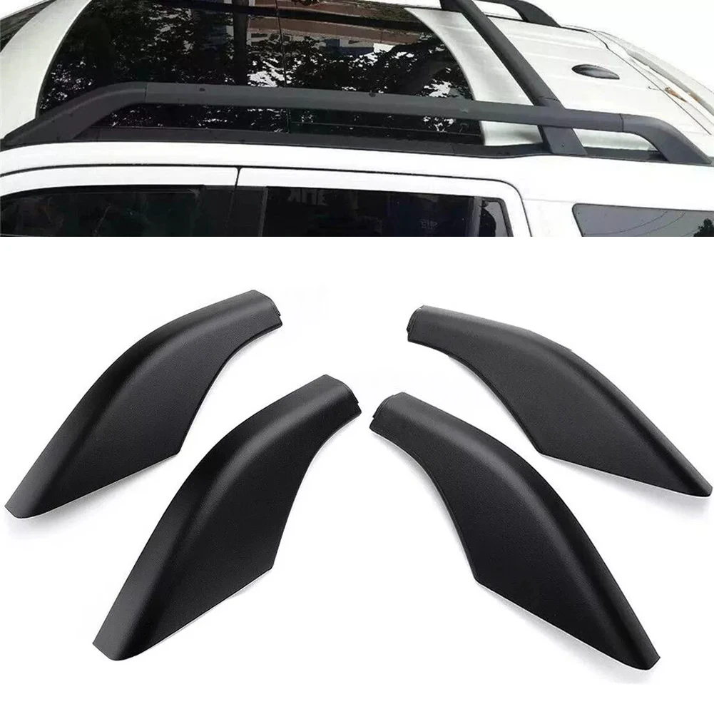 4pcs Car Roof Rack Cover Rail End Shell Cap Fit For Land Rover For Freelander 2 2006-2014 Streamlined Roof Luggage Rack Cover