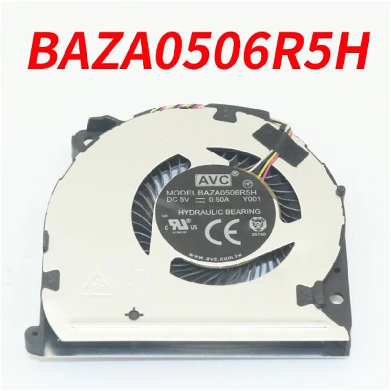 Original AVC BAZA0506R5H Y001 DC5V 0.50A Four-Wire Notebook Cooling Fan