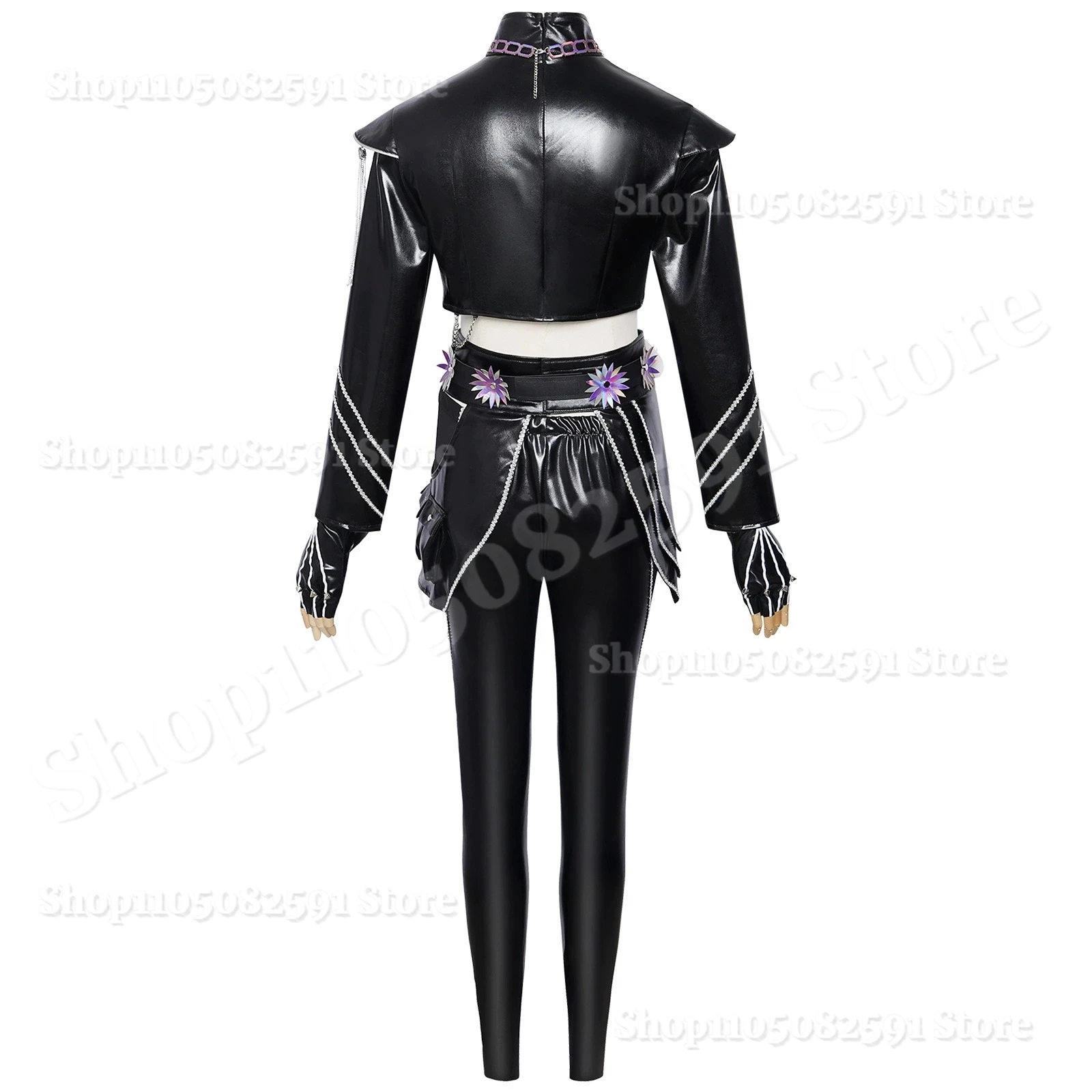 Anime K POP Cosplay Demon Hunters Rumi Costume Coat Jacket Mira Zoey Outfit For Adult Women Halloween Carnival Masquerade Suit