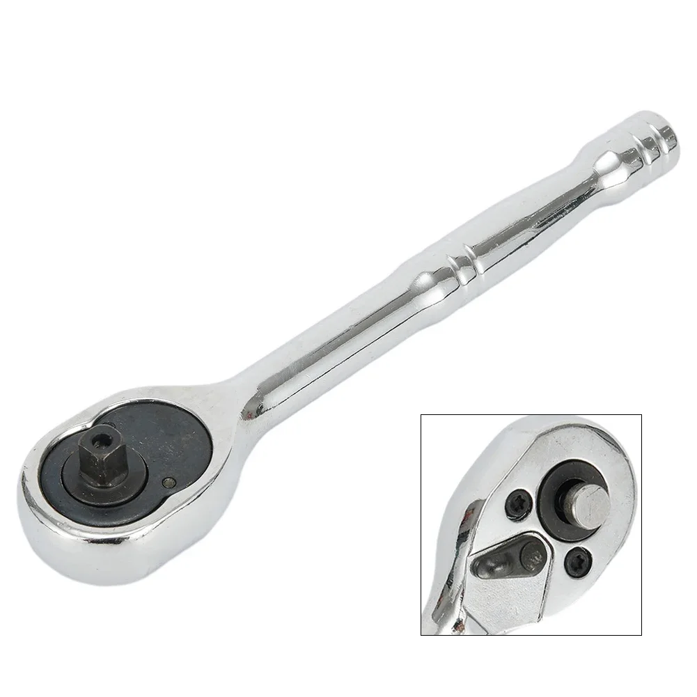 1/4 3/8 1/2 High Torque Ratchet Wrench Socket Chrome Vanadium Steel Quick Release Square Head Spanner Car Repair Tool Parts