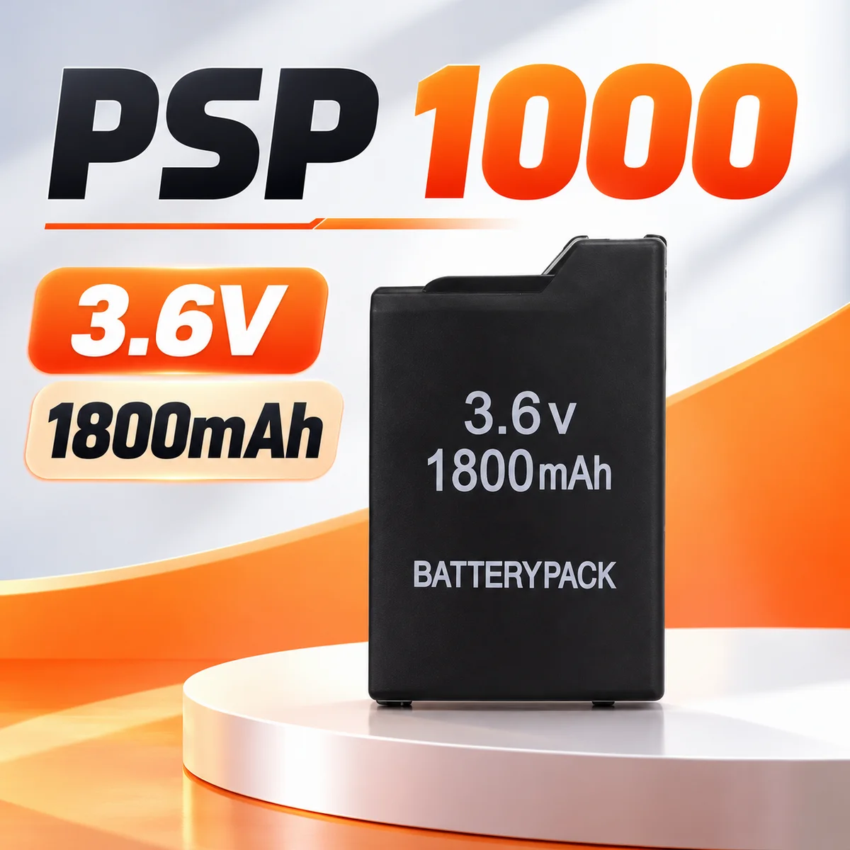 1800mAh 3.6V Lithium Rechargeable Replacement Battery Pack for Sony PSP-110 PSP-1001 PSP1000 PlayStation Portable Gaming Console